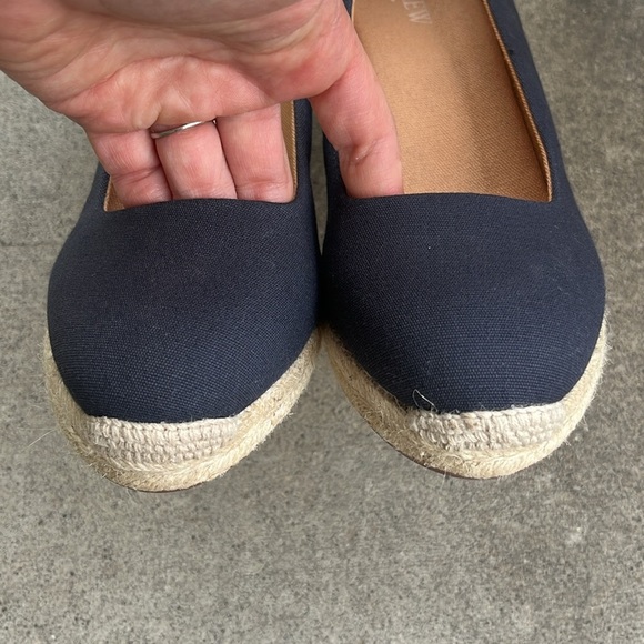 J CREW FACTORY Canvas Espadrille Wedges NWOB Size 8.5 - Picture 3 of 13
